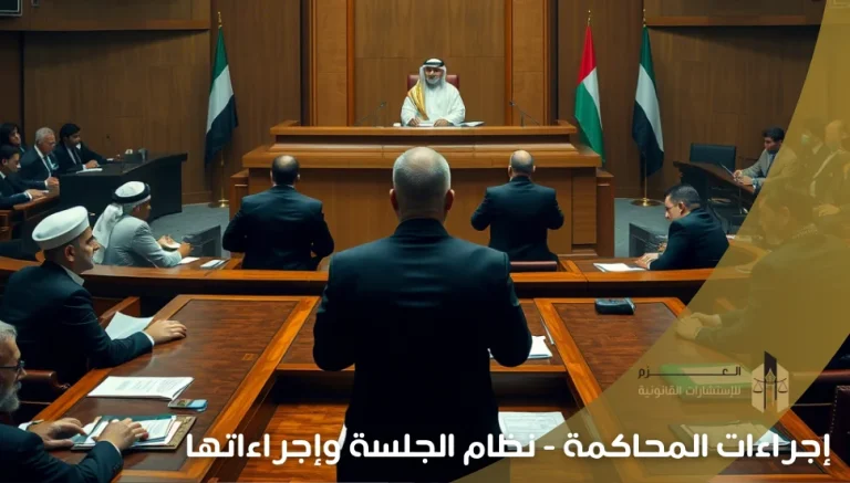 إجراءات المحاكمة - نظام الجلسة وإجراءاتها