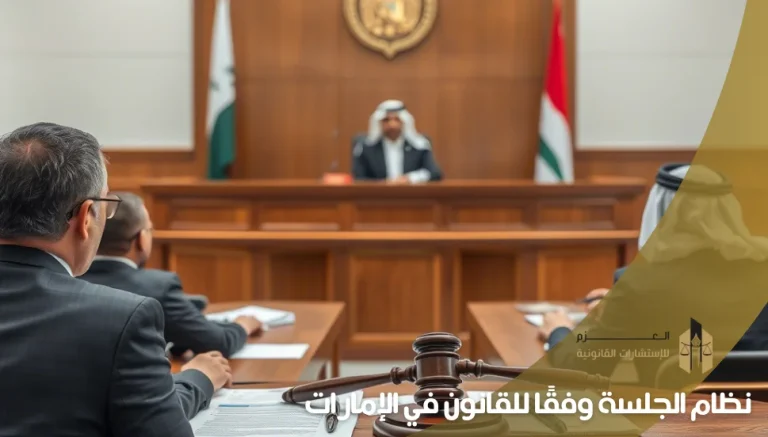 نظام الجلسة وفقًا للقانون في الإمارات